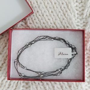 NORDSTROM ALAINN Long Bezel Necklace
